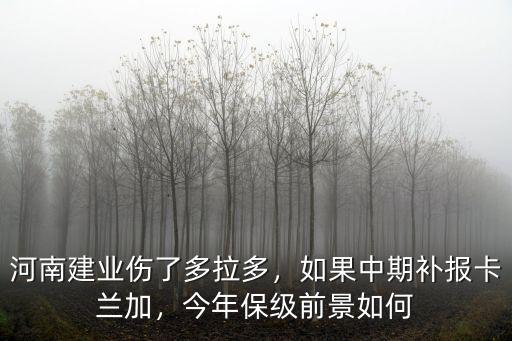 河南建業傷了多拉多，如果中期補報卡蘭加，今年保級前景如何