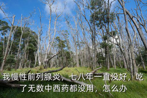 我慢性前列腺炎，七八年一直沒好，吃了無數(shù)中西藥都沒用，怎么辦