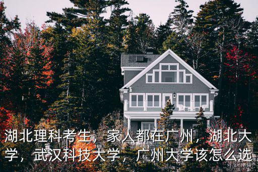 湖北理科考生，家人都在廣州，湖北大學，武漢科技大學，廣州大學該怎么選