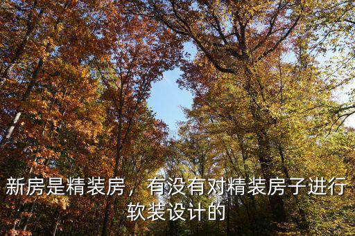 新房是精裝房，有沒有對精裝房子進行軟裝設計的