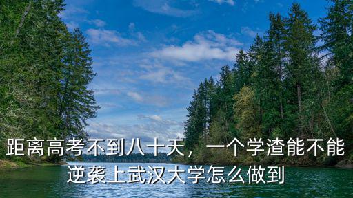 距離高考不到八十天，一個學渣能不能逆襲上武漢大學怎么做到