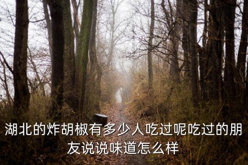 湖北的炸胡椒有多少人吃過呢吃過的朋友說說味道怎么樣