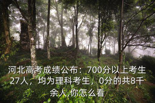 河北今年有多少理科考生,今年河北高考最高分多少