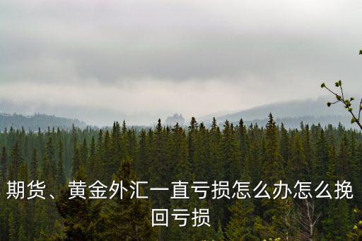 期貨、黃金外匯一直虧損怎么辦怎么挽回虧損