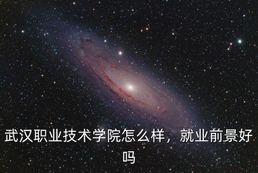 武漢職業(yè)技術學院怎么樣，就業(yè)前景好嗎