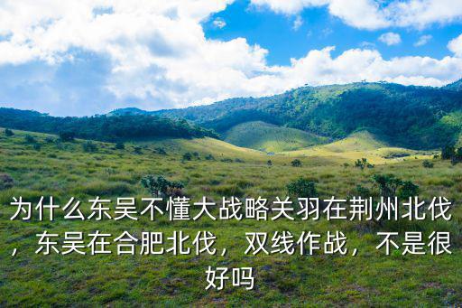 東吳拿下荊州怎么不北伐,為什么不從荊州北伐