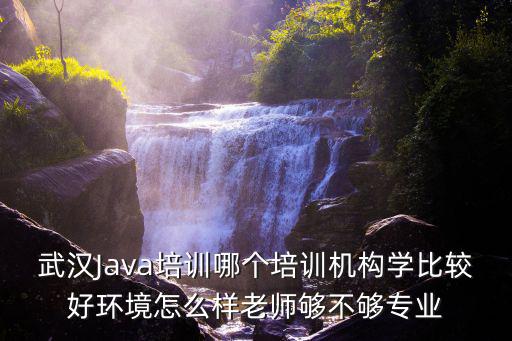 武漢的一些it培訓機構到底怎么樣,武漢有哪些java培訓機構