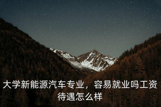 湖北星暉新能源智能汽車工資怎么樣,大學新能源汽車專業