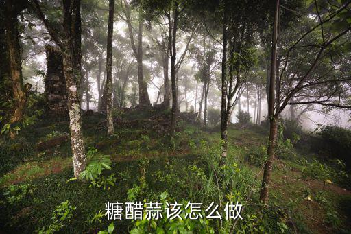 糖醋蒜該怎么做