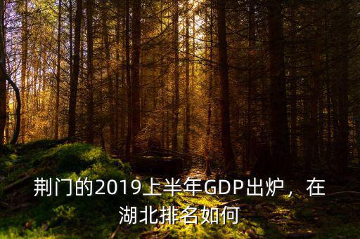 荊門的2019上半年GDP出爐，在湖北排名如何