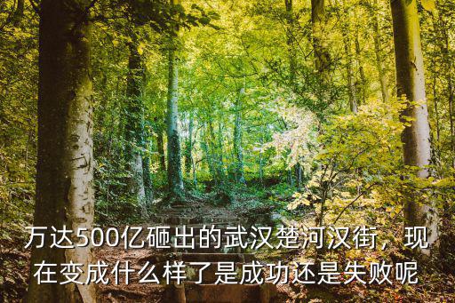 萬達500億砸出的武漢楚河漢街，現在變成什么樣了是成功還是失敗呢
