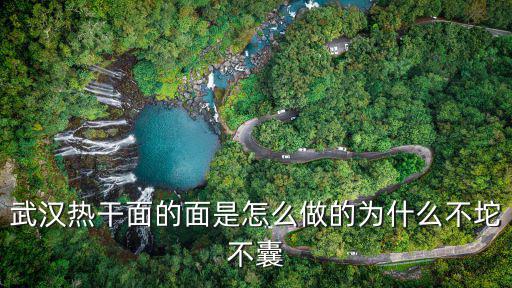 武漢熱干面的面是怎么做的為什么不坨不囊