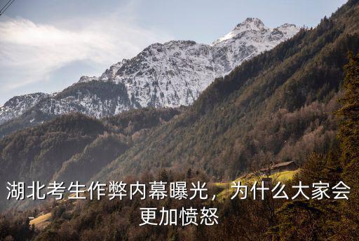湖北考生作弊題目怎么做,湖北考生作弊內(nèi)幕曝光