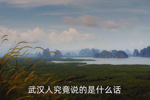 武漢人究竟說的是什么話