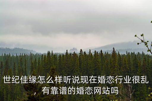 武漢市世紀佳緣怎么樣靠譜嗎,世紀佳緣怎么樣