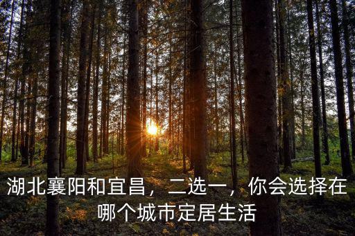 湖北襄陽和宜昌，二選一，你會選擇在哪個城市定居生活