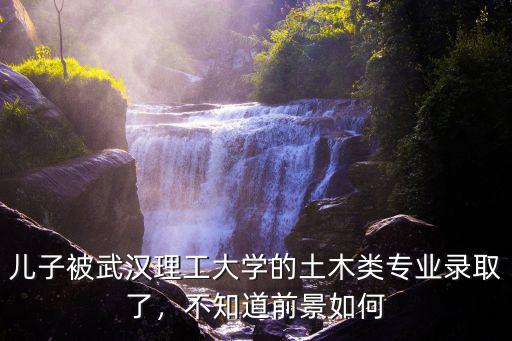 兒子被武漢理工大學(xué)的土木類專業(yè)錄取了，不知道前景如何