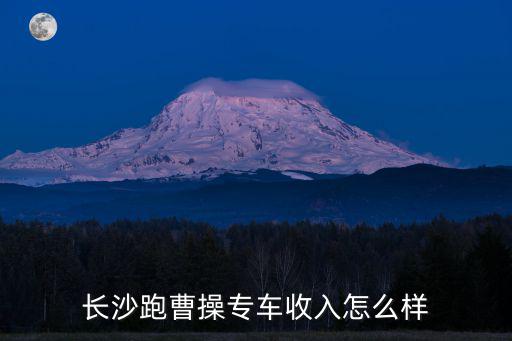 長沙跑曹操專車收入怎么樣