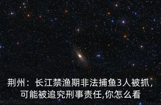荊州：長江禁漁期非法捕魚3人被抓，可能被追究刑事責任,你怎么看
