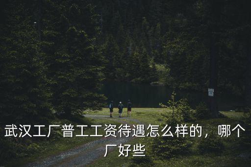 武漢工廠普工工資待遇怎么樣的，哪個廠好些