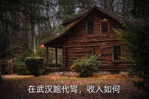 在武漢跑代駕，收入如何