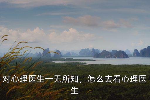 對心理醫生一無所知，怎么去看心理醫生