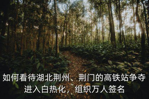 如何看待湖北荊州、荊門的高鐵站爭奪進入白熱化，組織萬人簽名