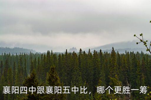 襄陽四中跟襄陽五中比，哪個更勝一籌