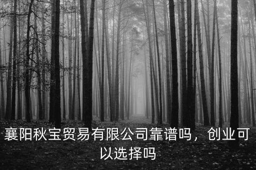襄陽秋寶貿(mào)易有限公司靠譜嗎，創(chuàng)業(yè)可以選擇嗎