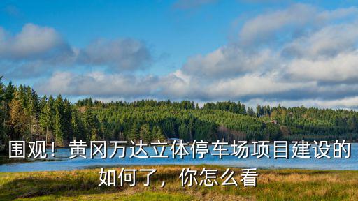 圍觀！黃岡萬達立體停車場項目建設的如何了，你怎么看