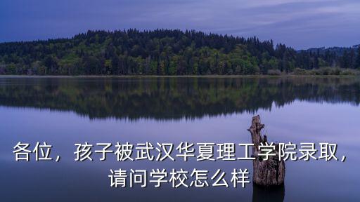 各位，孩子被武漢華夏理工學院錄取，請問學校怎么樣