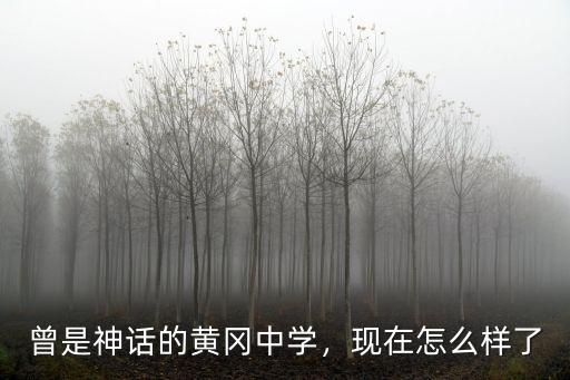 曾是神話的黃岡中學，現在怎么樣了