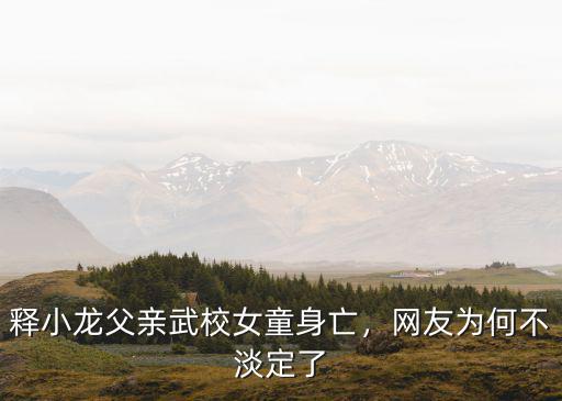 釋小龍父親武校女童身亡，網友為何不淡定了