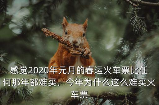感覺2020年元月的春運火車票比任何那年都難買，今年為什么這么難買火車票