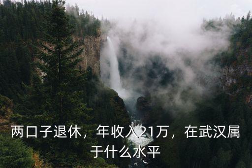 兩口子退休，年收入21萬，在武漢屬于什么水平