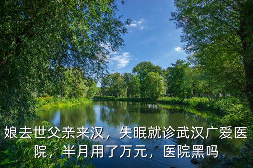 娘去世父親來漢，失眠就診武漢廣愛醫院，半月用了萬元，醫院黑嗎