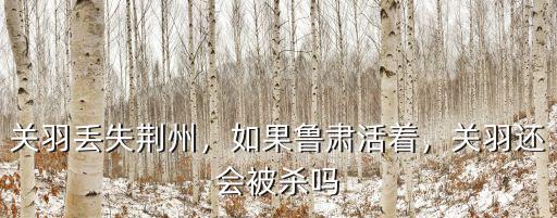 關羽丟失荊州，如果魯肅活著，關羽還會被殺嗎