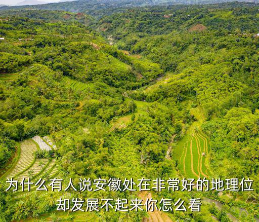 為什么有人說(shuō)安徽處在非常好的地理位卻發(fā)展不起來(lái)你怎么看