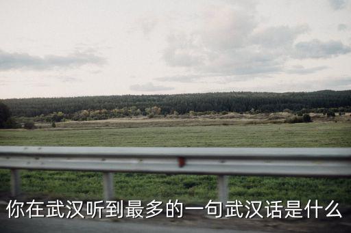 你在武漢聽到最多的一句武漢話是什么