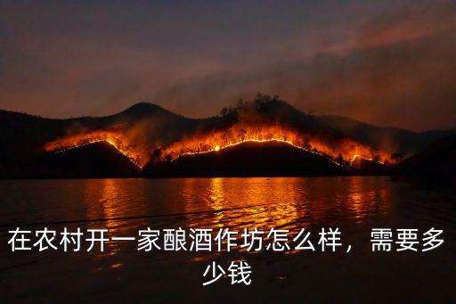 在武漢開酒坊怎么樣,在農村開一家釀酒作坊怎么樣