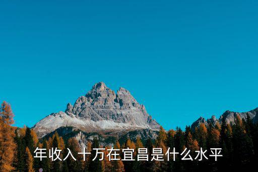 年收入十萬在宜昌是什么水平