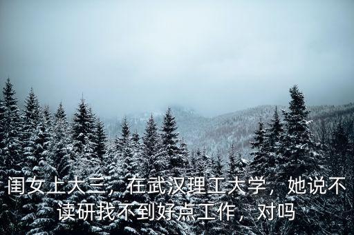 去武漢理工大學讀研怎么樣,在武漢理工大學