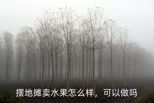 擺地?cái)傎u水果怎么樣，可以做嗎