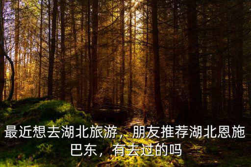 湖北巴東現在怎么樣了,湖北恩施發展的怎么樣