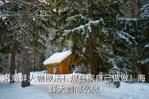 求海鮮大咖做法！想在家自己做做！海鮮大咖怎么做