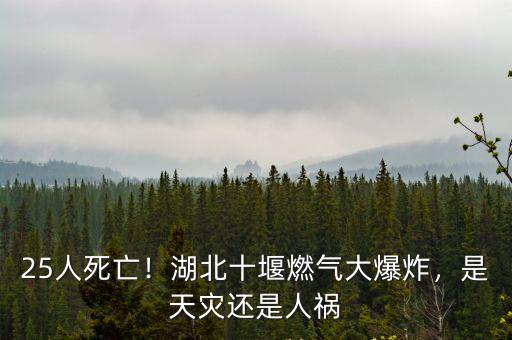 湖北十堰煤氣爆炸是怎么回事,湖北十堰燃氣大爆炸
