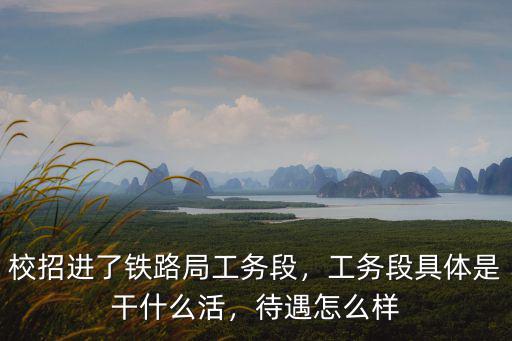 武漢鐵路局的工務段怎么樣,校招進了鐵路局工務段