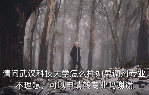 請(qǐng)問武漢科技大學(xué)怎么樣如果調(diào)劑專業(yè)不理想，可以申請(qǐng)轉(zhuǎn)專業(yè)嗎謝謝