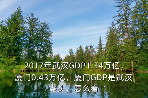 2017年武漢GDP1.34萬億，廈門0.43萬億，廈門GDP是武漢零頭，怎么看