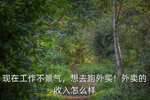 現在工作不景氣，想去跑外買！外賣的收入怎么樣